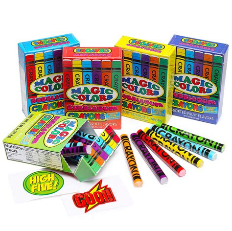 Inspiration for Artists: Magic Colored Bubble Gum Crayons